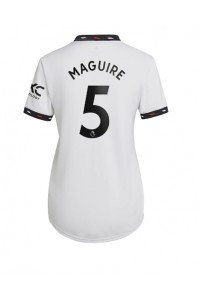 Manchester United Harry Maguire #5 Fotballdrakt Borte Klær Dame 2022-23 Korte ermer